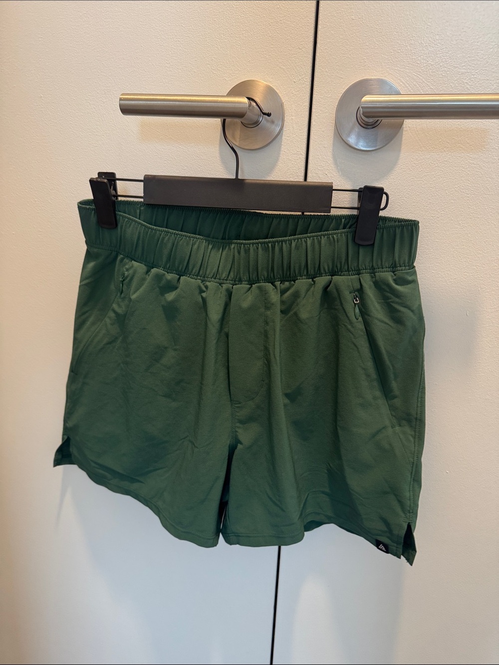Men's Athletic Shorts in Forest Green with Elastic Waist